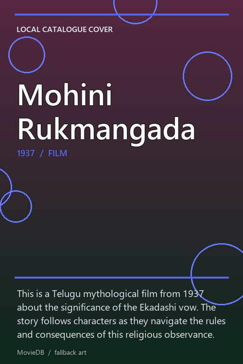 Mohini Rukmangada poster