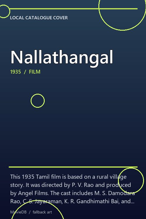 Nallathangal poster