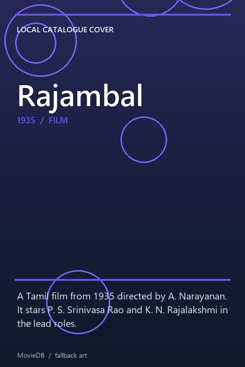 Rajambal poster