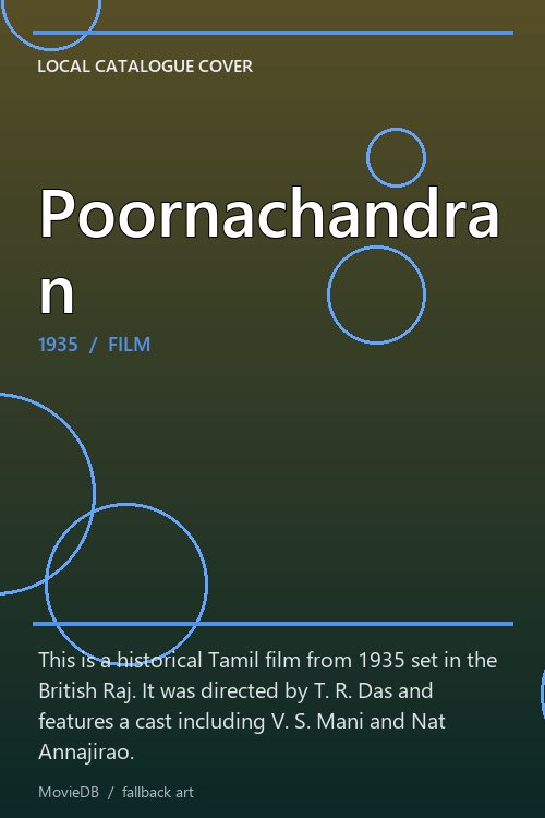 Poornachandran poster