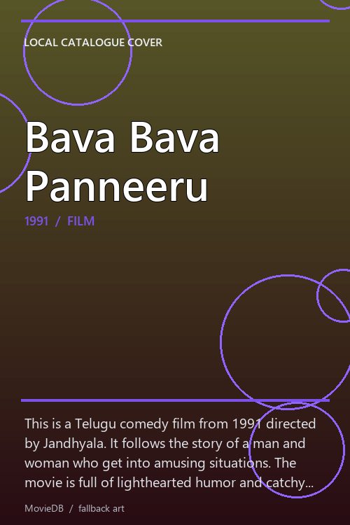 Bava Bava Panneeru poster