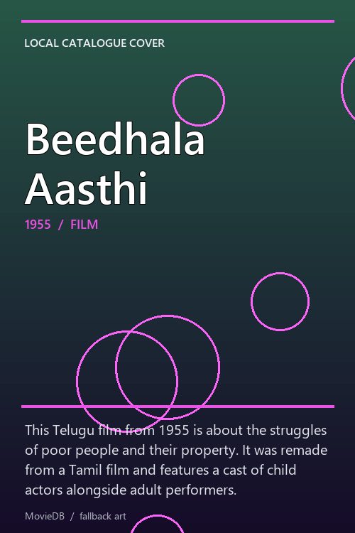 Beedhala Aasthi poster