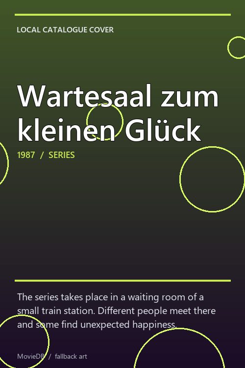 Wartesaal zum kleinen Glück poster