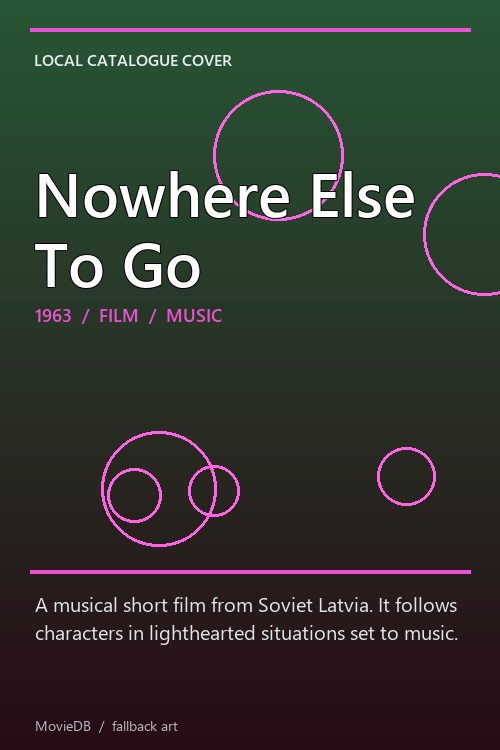 Nowhere Else To Go poster