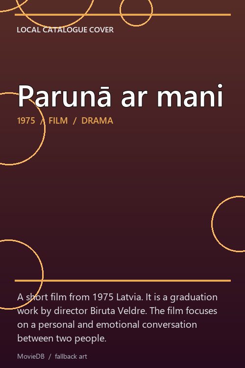 Parunā ar mani poster