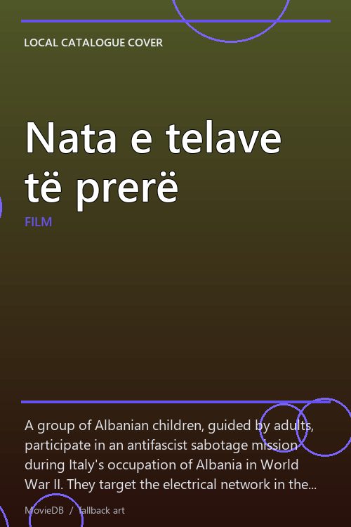 Nata e telave të prerë poster