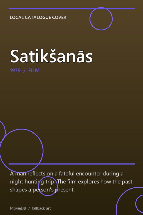 Satikšanās poster