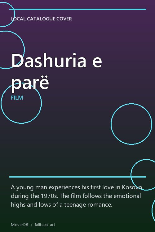 Dashuria e parë poster