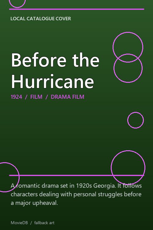 Before the Hurricane poster