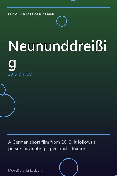 Neununddreißig poster