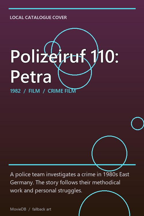Polizeiruf 110: Petra poster