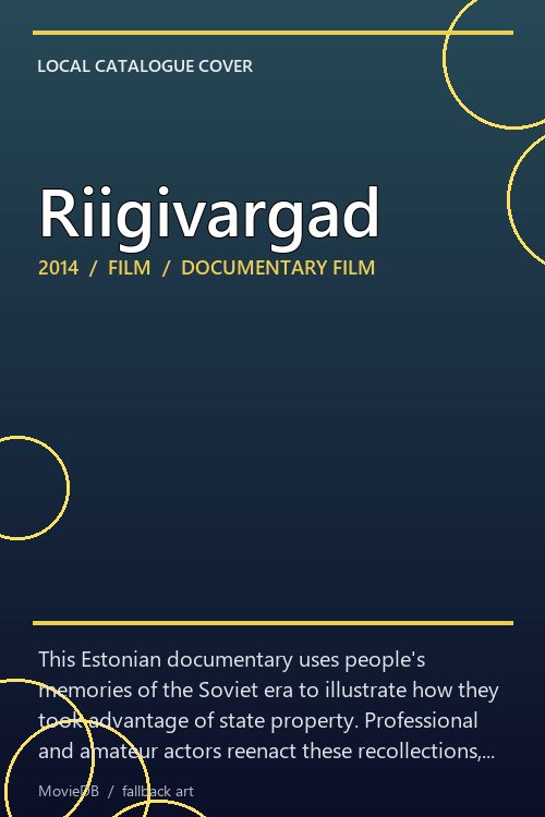 Riigivargad poster