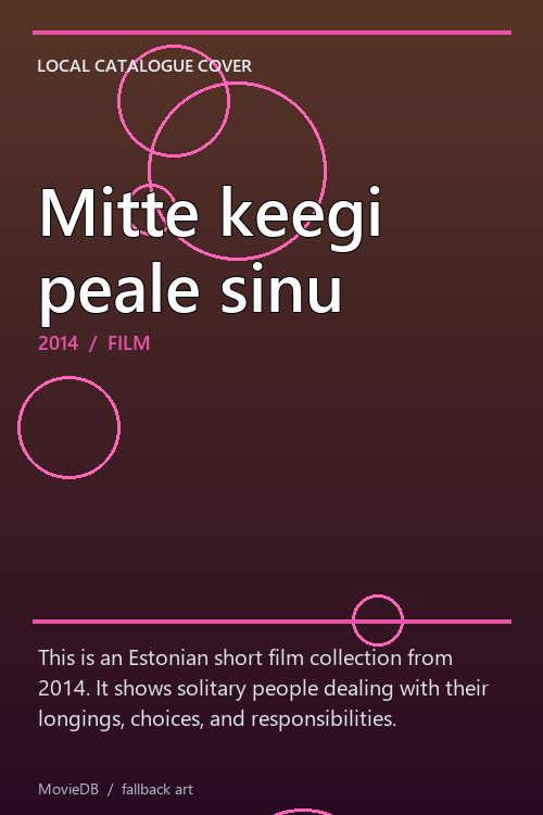 Mitte keegi peale sinu poster