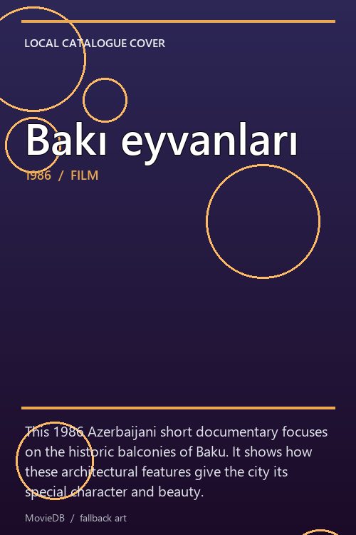 Bakı eyvanları poster