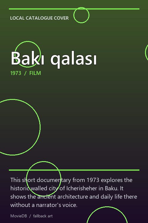 Bakı qalası poster