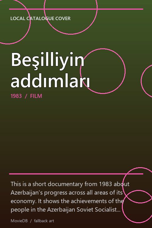 Beşilliyin addımları poster