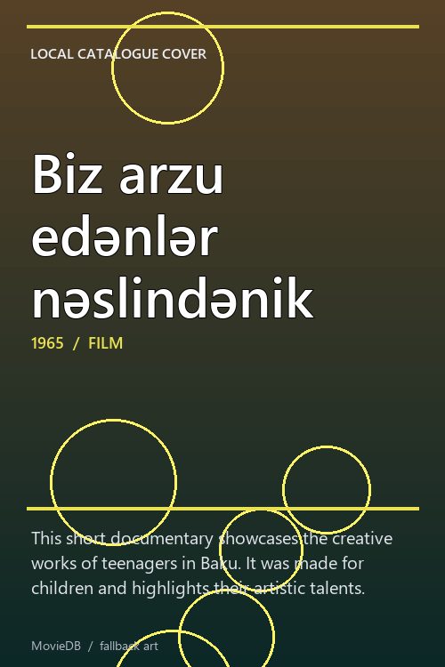Biz arzu edənlər nəslindənik poster