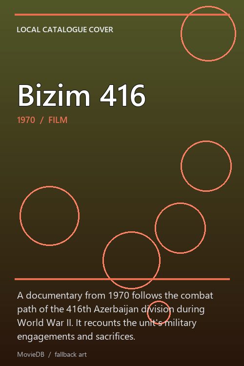 Bizim 416 poster