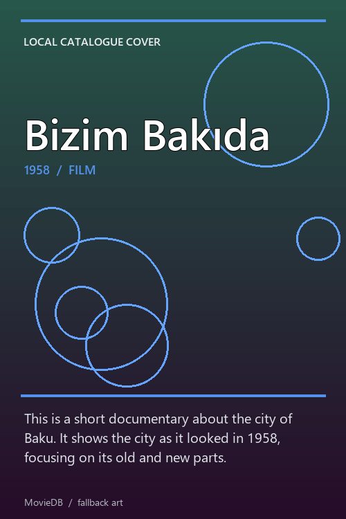 Bizim Bakıda poster