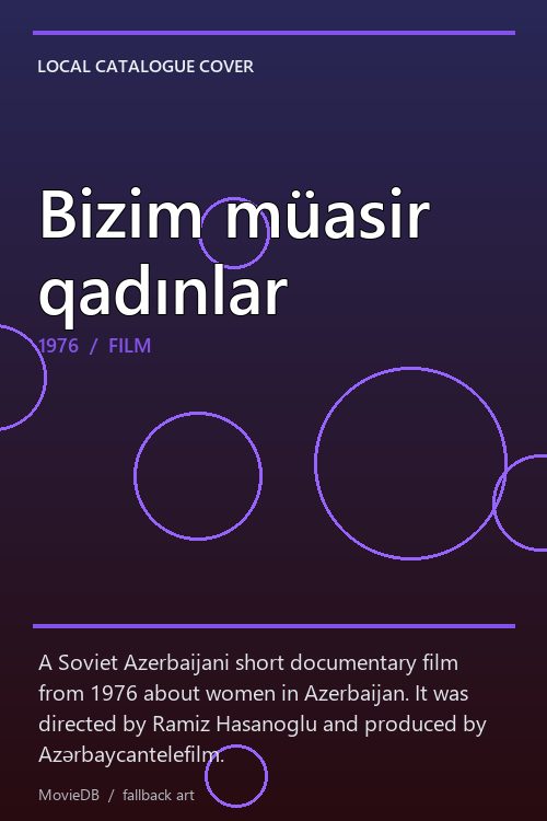 Bizim müasir qadınlar poster