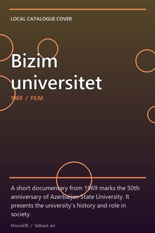 Bizim universitet poster
