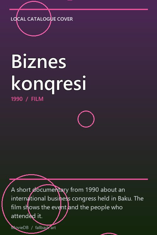 Biznes konqresi poster