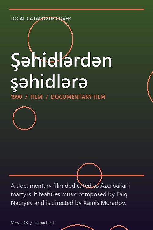Şəhidlərdən şəhidlərə poster