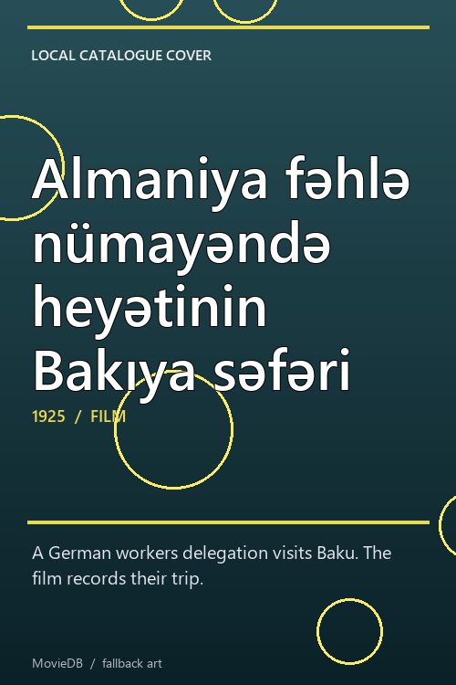 Almaniya fəhlə nümayəndə heyətinin Bakıya səfəri poster