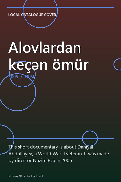 Alovlardan keçən ömür poster