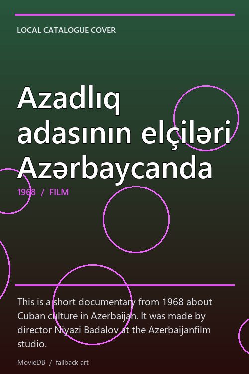 Azadlıq adasının elçiləri Azərbaycanda poster