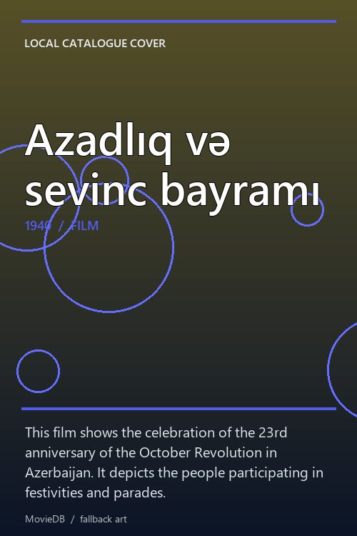 Azadlıq və sevinc bayramı poster