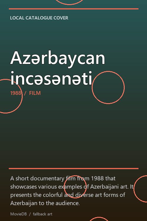 Azərbaycan incəsənəti poster