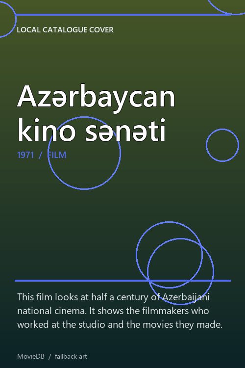 Azərbaycan kino sənəti poster