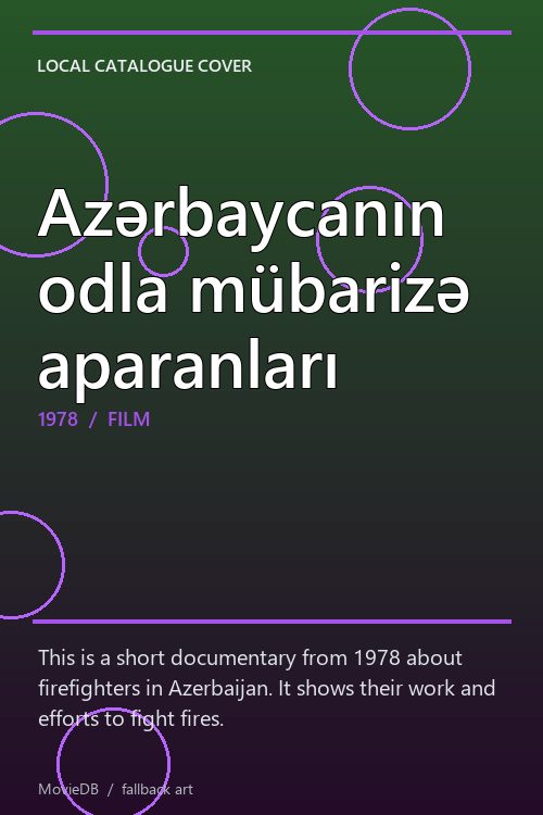 Azərbaycanın odla mübarizə aparanları poster