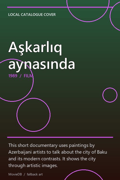 Aşkarlıq aynasında poster