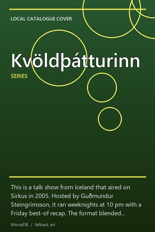 Kvöldþátturinn poster