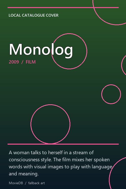 Monolog poster