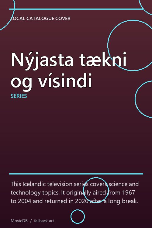 Nýjasta tækni og vísindi poster