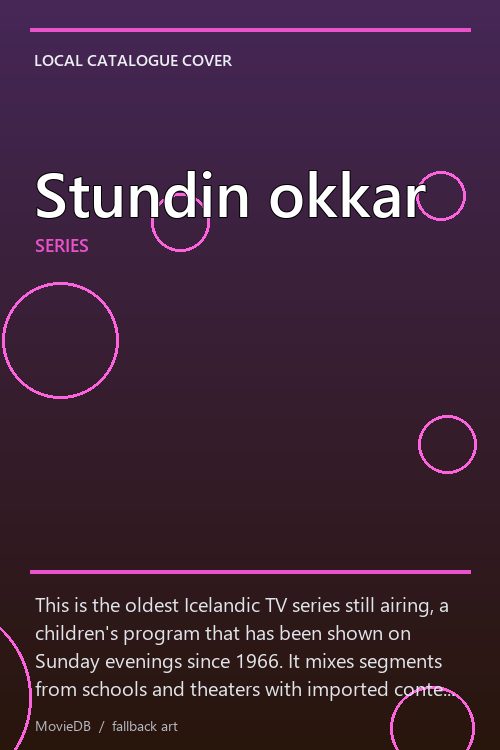 Stundin okkar poster