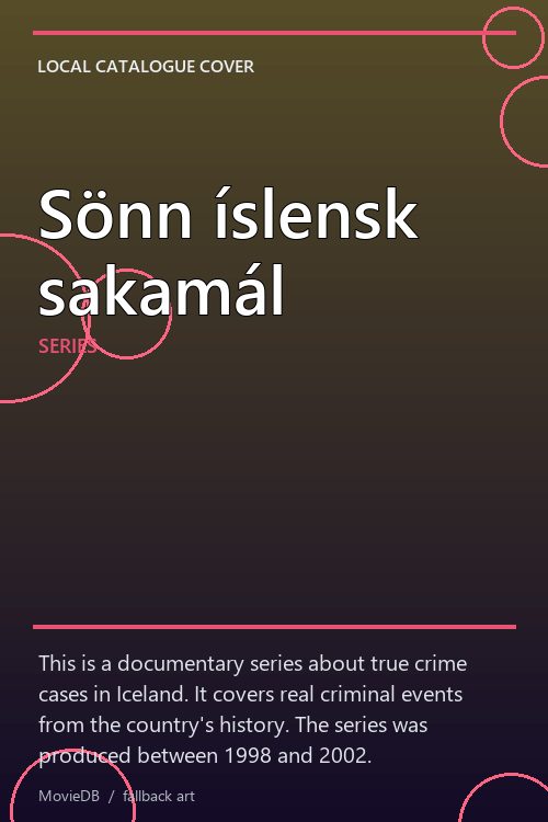 Sönn íslensk sakamál poster