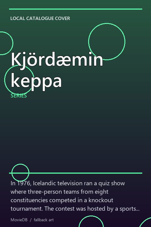 Kjördæmin keppa poster