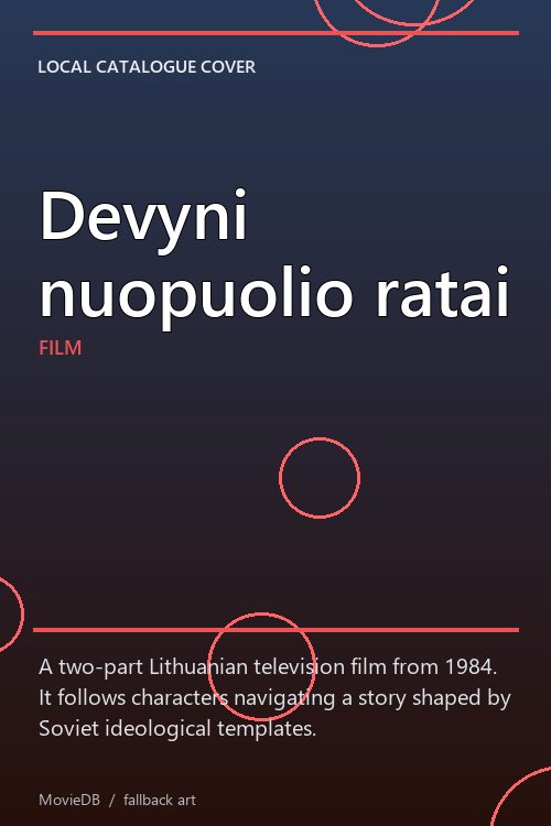 Devyni nuopuolio ratai poster