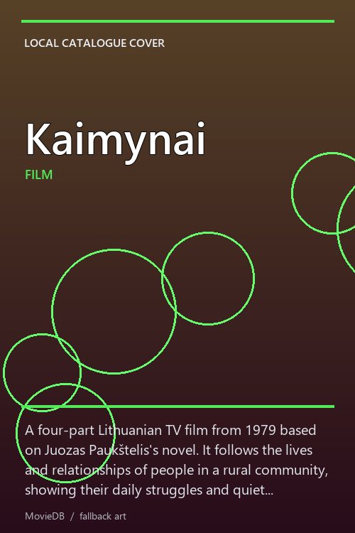 Kaimynai poster