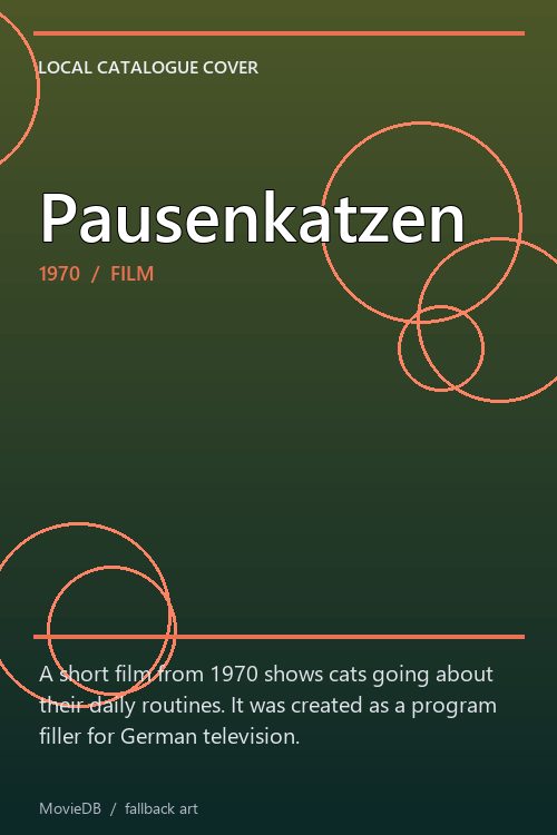 Pausenkatzen poster