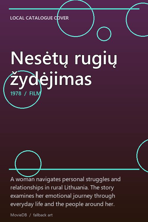 Nesėtų rugių žydėjimas poster