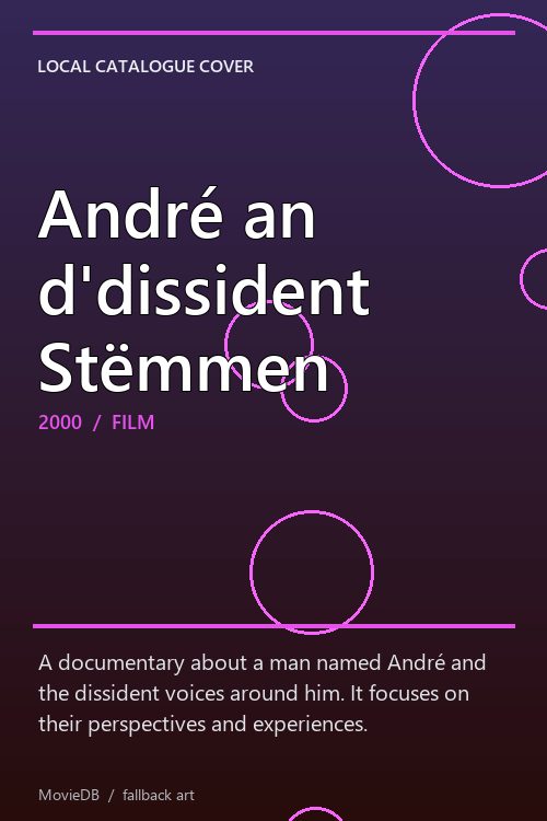 André an d'dissident Stëmmen poster