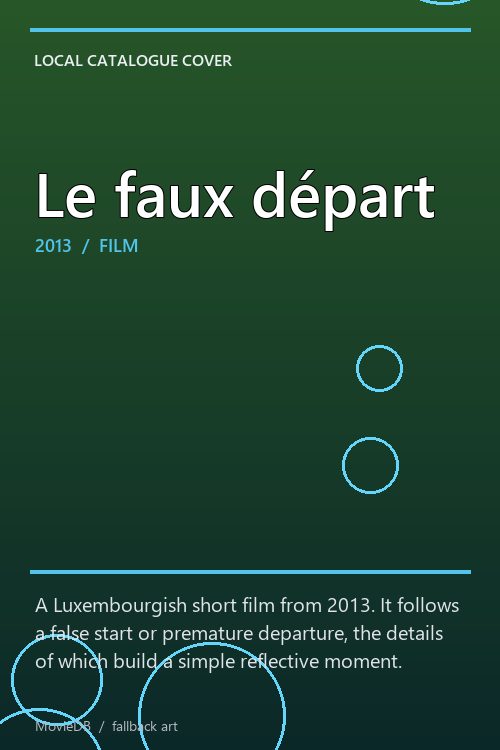 Le faux départ poster