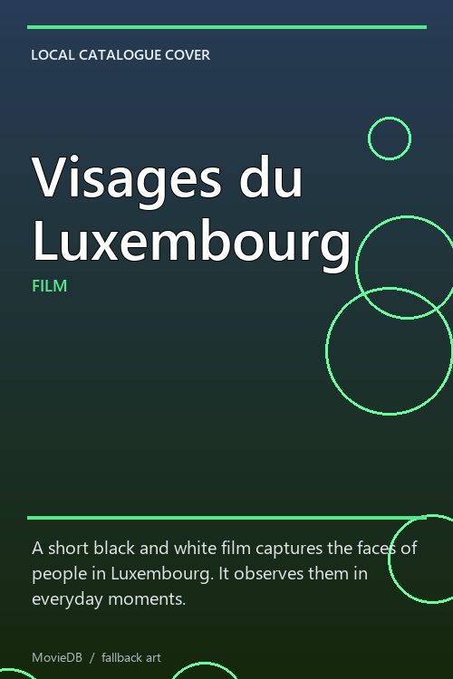 Visages du Luxembourg poster