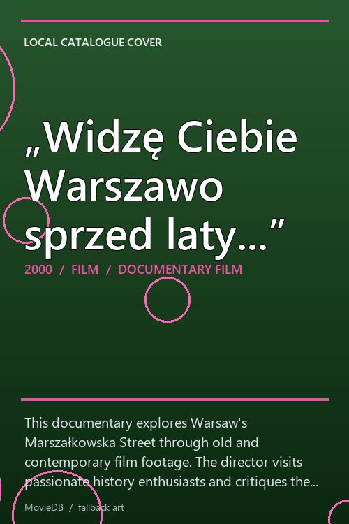 „Widzę Ciebie Warszawo sprzed laty...” poster