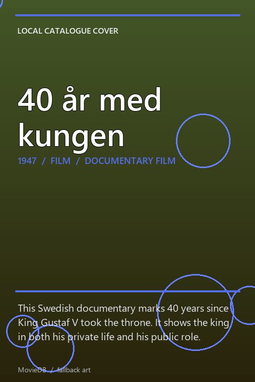 40 år med kungen poster